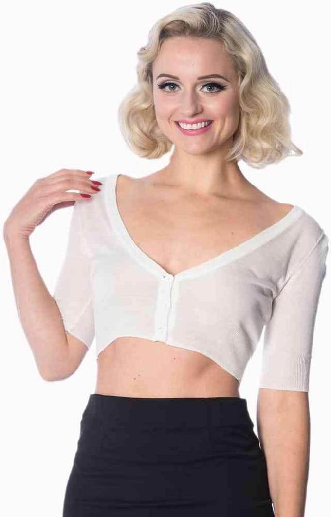 Dancing Days - BOBBY BASICS Cardigan - 3XL - Wit
