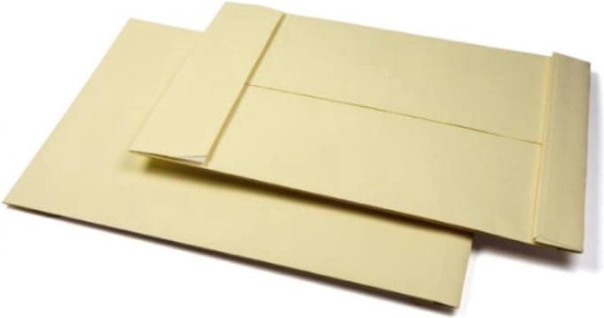 Monsterzak Creme 230x350x38 mm per 10 stuks
