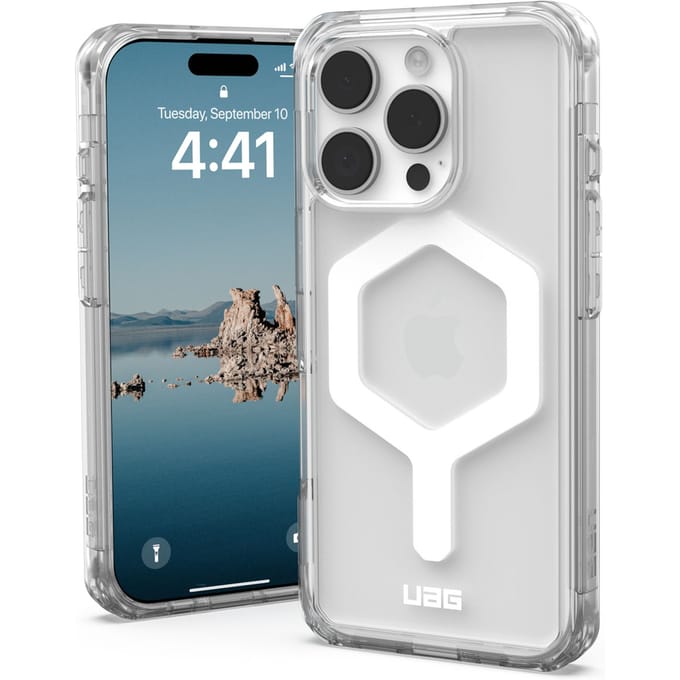 UAG - Plyo Mag geschikt voor iPhone 16 Pro Hoesje - transparant/wit | transparant/wit