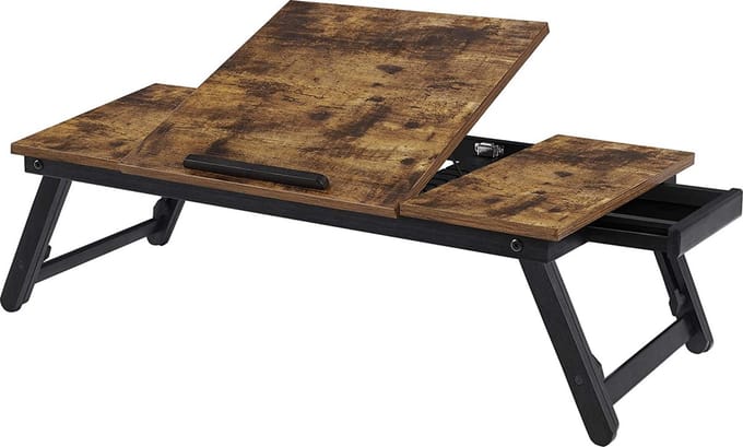 Hoppa! Laptop Desk - Bruin/Zwart - Bamboe/MDF - 71x35x23