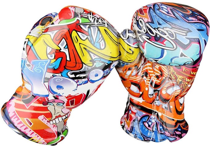 Gilde Handwerk - Sculpture - Beeld - Boks handschoenen - Street Art - Boxing Gloves - Poly
