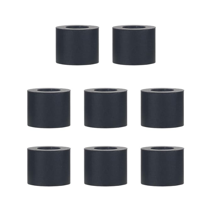 8 STUKS Rubberen Roller Vervanging Compatibel met Maker Maker 3 Explore Air2 Air1 Duurzaam en 0 zwart