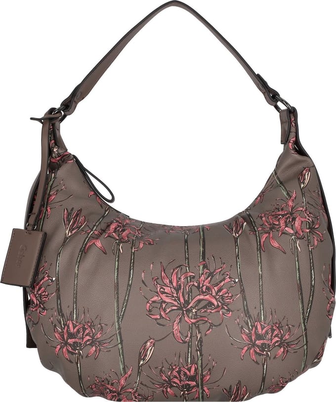 Gabor Schoudertas Floria_A Hobo Bag Dark Taupe Donkergrijs