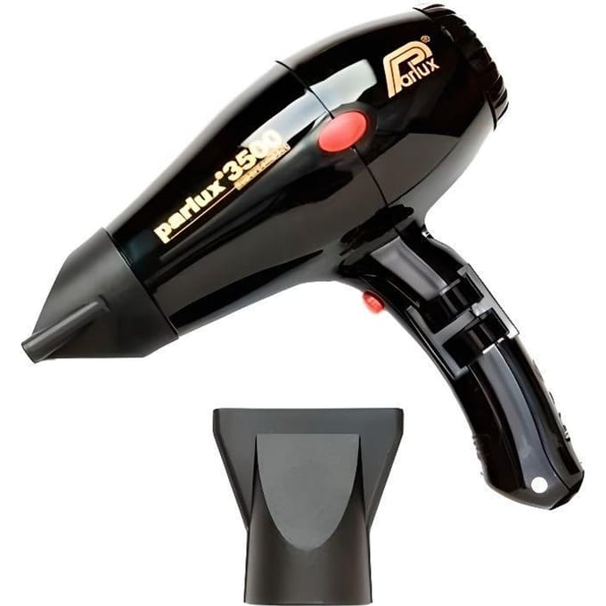 PARLUX Sèche-cheveux - 3500 Supercompact - Débit d'air 73 m3/h - 2000 W - Noir