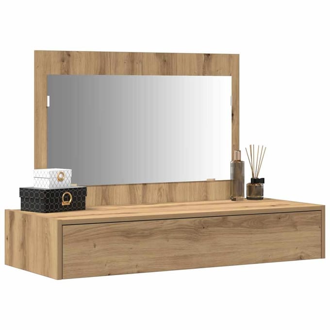 vidaXL - Kaptafel - Bruin - 100 - x - 40 - x - 70 - cm - Bewerkt - hout