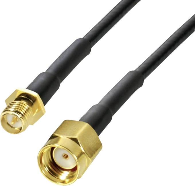 BKL Electronic WiFi-antenne Aansluitkabel 5 m Zwart