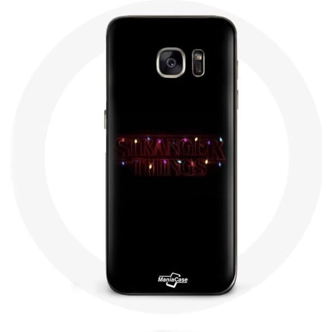 Coque pour Samsung Galaxy S6 Stranger Things Affiche Logo Joyeux noël