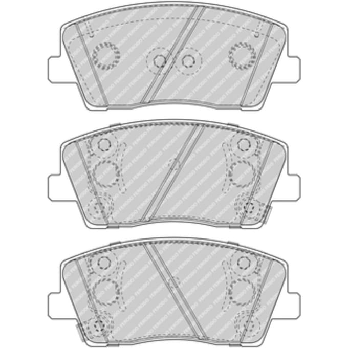Remblokset FERODO FDB5045, voor
