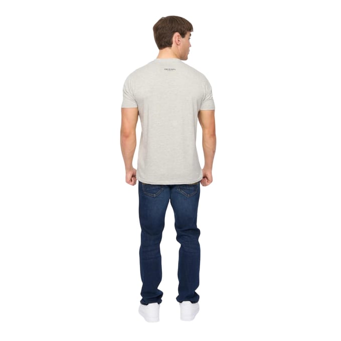Crosshatch Mannen Moules T-shirt (Grijs Gemêleerd)