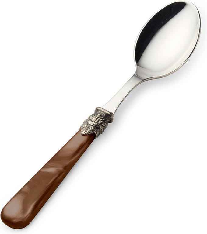 Theelepel, met Bruin handvat (parelmoer), EME Napoleon