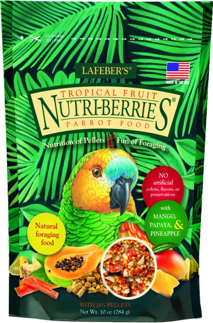 Lafeber Tropical Fruit Nutri-Berries Parrot - Vogelvoer - 284 g