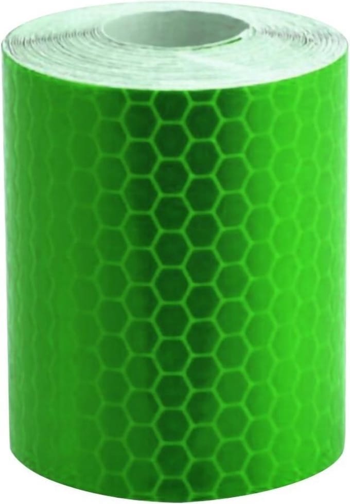 Reflecterende tape - GROEN - 3 meter rol - 5cm breed