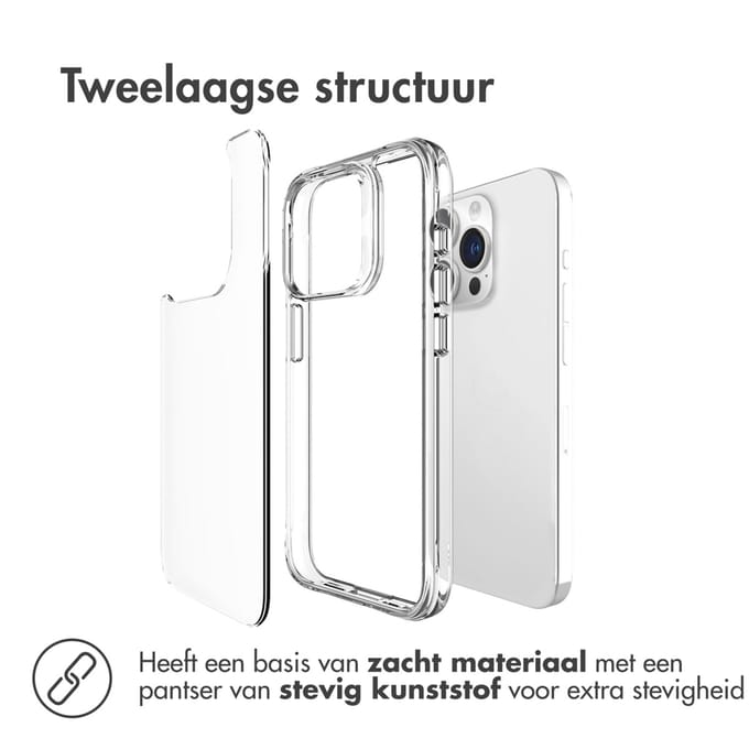 imoshion Hoesje - Geschikt voor Apple iPhone 15 Pro Max - Case - Transparant