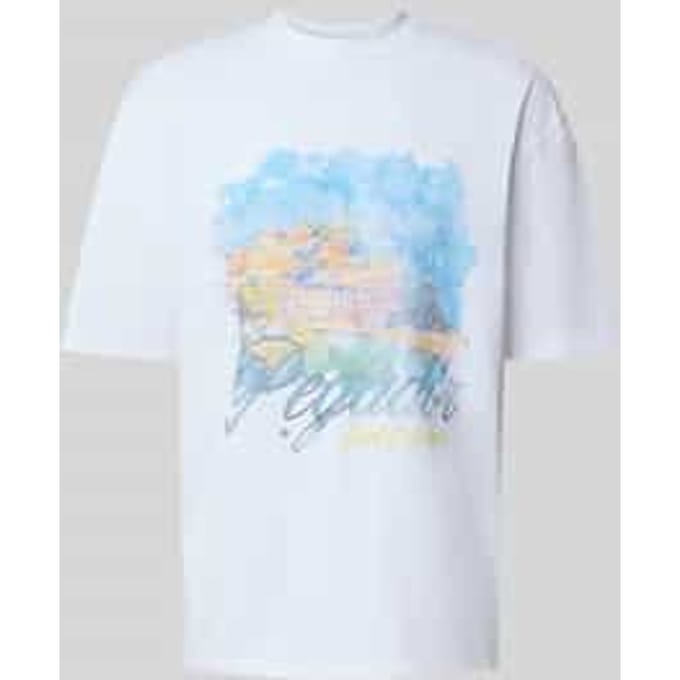 oversized t-shirt met motiefprint model 'Sanji'