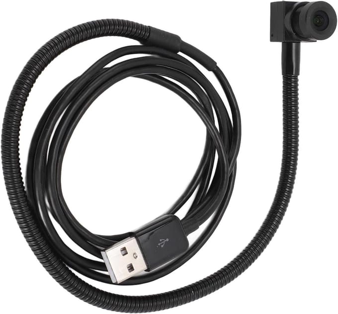 Webcam Midden Scherm - Conferentiecamera PC - Online Vergaderen - Automatische Focus - 2 MP - Zwart
