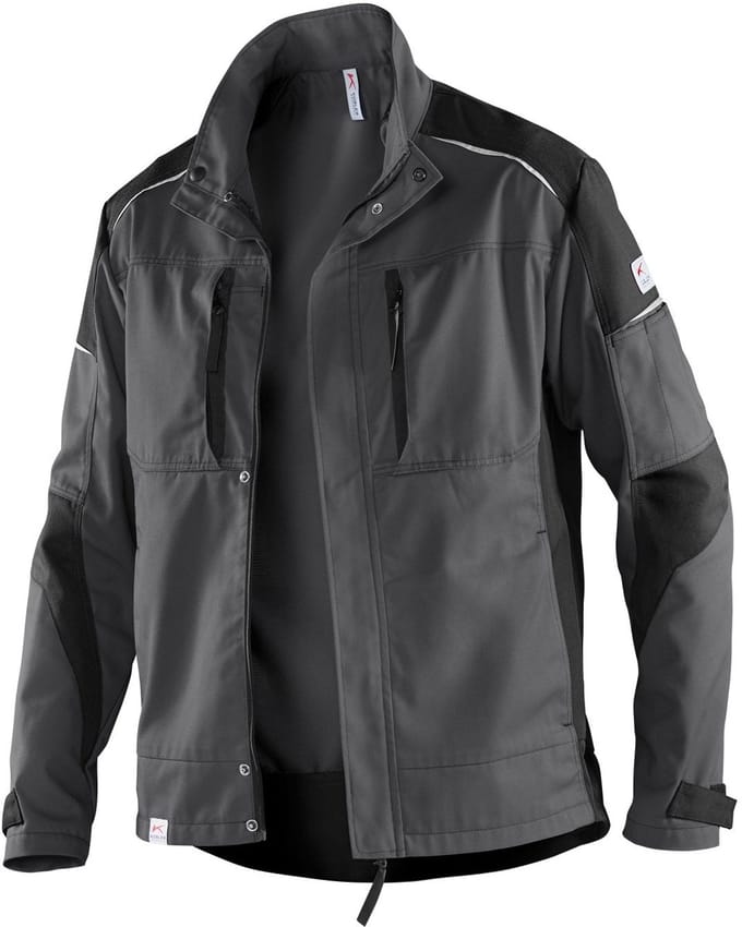 Kübler Workwear - Jack ACTIVIQ - Grijs/Zwart - Bewegingsvrijheid en Reflectie