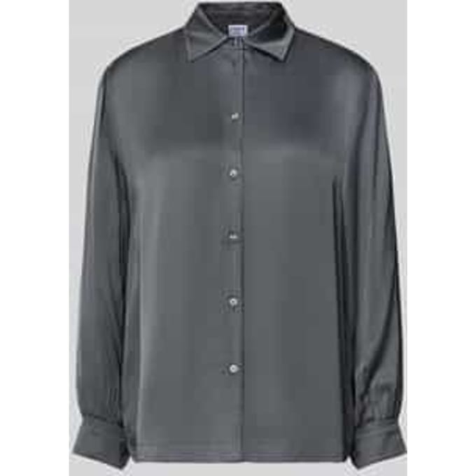 Regular fit blouse van viscose met knoopsluiting