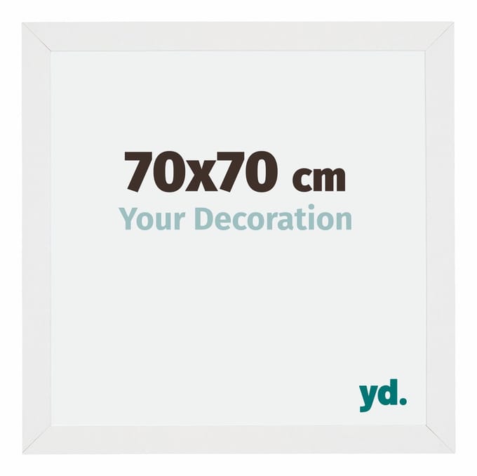 Your Decoration - Fotolijst 70x70 cm - MDF - Wit Hoogglans - Mura
