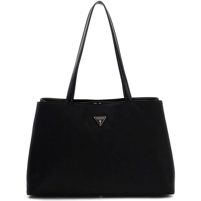 GUESS schoudertas Follie Tri Compartment Tote Black zwart