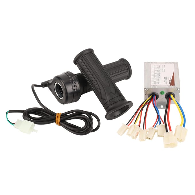 Scooter Controller Gashendel Kit Geborstelde Controller Lange Lijn Gashendel voor Elektrische Fiets black