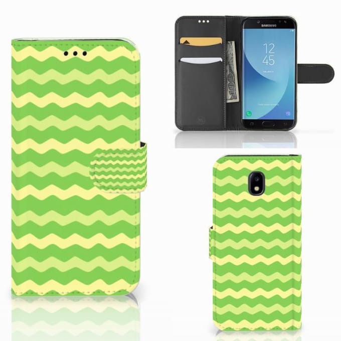 Samsung Galaxy A30 Telefoon Hoesje Waves Green
