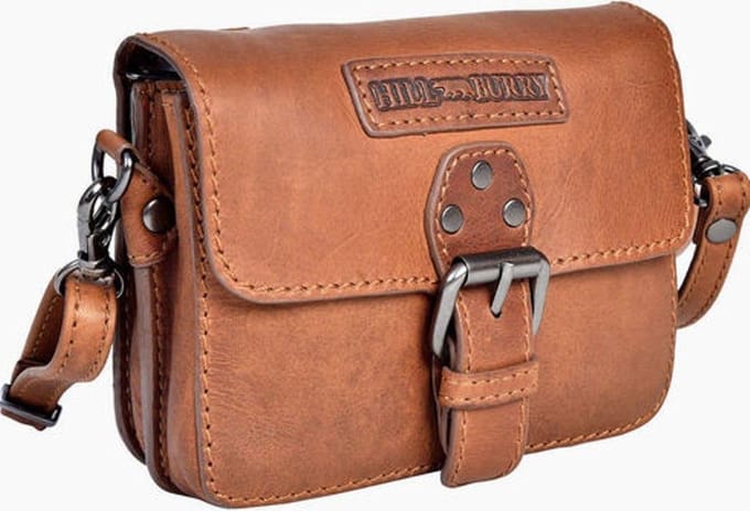 Hill Burry- Hillburry -3280-Schoudertas-Small- Leer - Bruin-Brown
