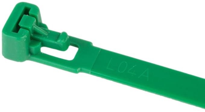 TD47 Hersluitbare Kabelbinders 7.6 x 200 mm Groen - Tie wraps - Tyraps