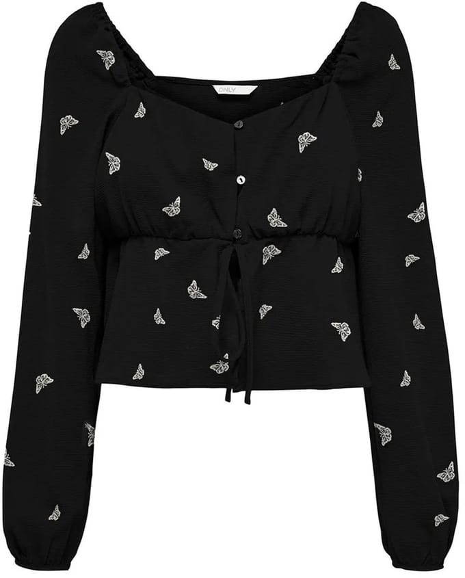 ONLY - ONLNOVA LIFE L/S CARDI TOP AOP PTM - Meisjes - Blouses
