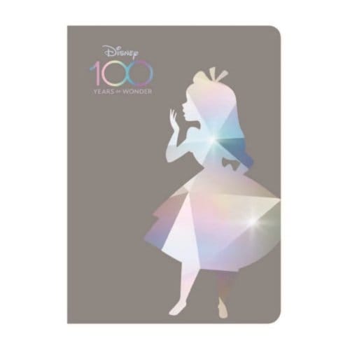 Disney 100 opal collection alice - schrift a4 60 pagina's, gelinieerd