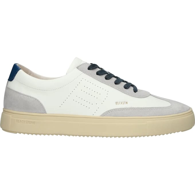 Blackstone SLATE HARPER PERF - DG518 White Blue - Sneaker (low) - Heren - White - Maat: 43
