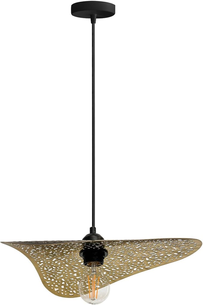 Toolight App1468-1Cp Hanglamp Zwart 33X36X5Cm