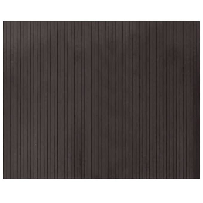 vidaXL - Vloerkleed - rechthoekig - 80x100 - cm - bamboe - donkerbruin