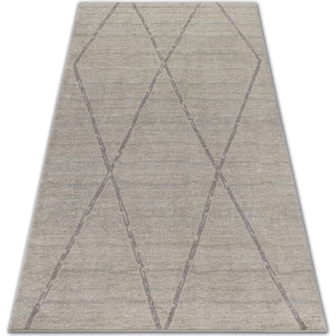 Kleden Rugsx Tapijt SOFT 8033 RUIT , ETNO crème 80x150 cm