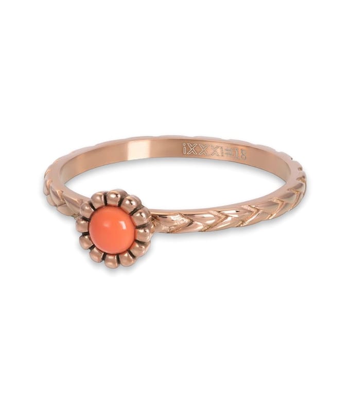 iXXXi invulring Inspired Coral R05903 Goud, Zilver, Rosé (2MM)