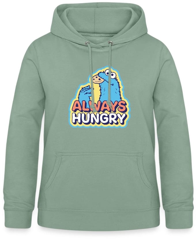 Sesamstraat Koekiemonster Altijd Hongerig Hoodie Dames
