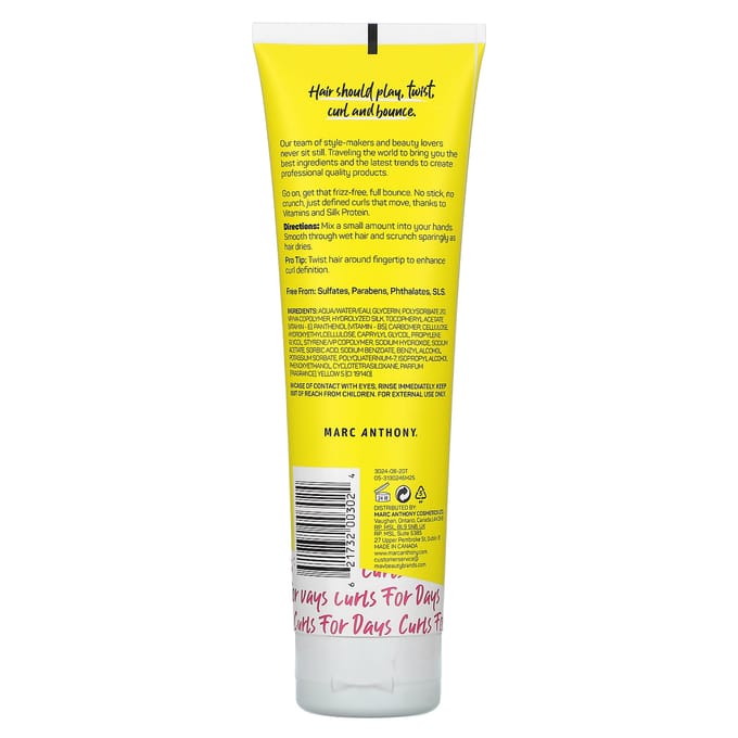 Marc Anthony Strictly Curls Defining Lotion – Light Gel voor Krullen & Golvend Haar – Curl Defining Styling Gel