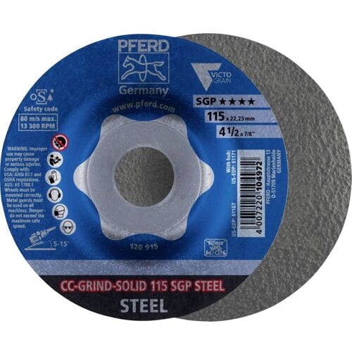 PFERD TOOLS 64187116 Schuurschijf Diameter 115 mm Korrelgrootte (num): 36 10 stuk(s)