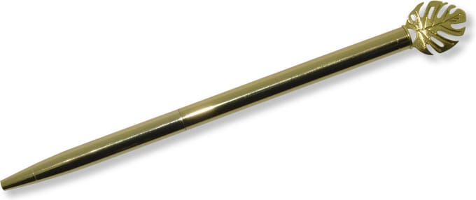 Kangaro balpen - Natural Beauty - lengte 16cm - met rosé gouden blad