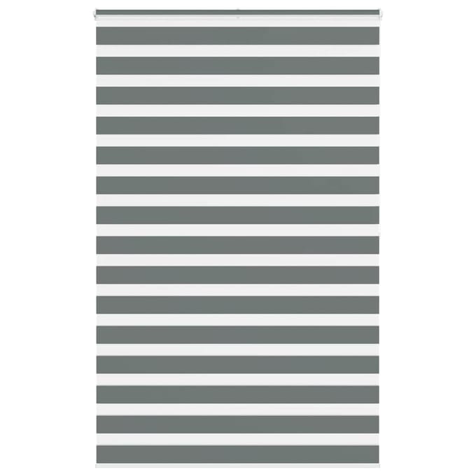 vidaXL - Zebra - rolgordijn - 150x200 - cm - stofbreedte - 145,9 - cm - donkergrijs