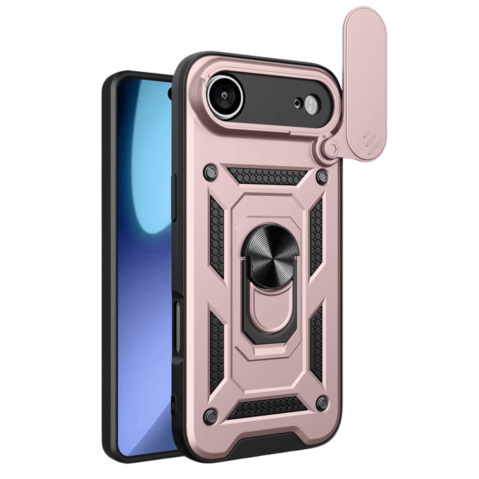 CaseBody Apple iPhone Air Shield Case met Camera-schuif Roze