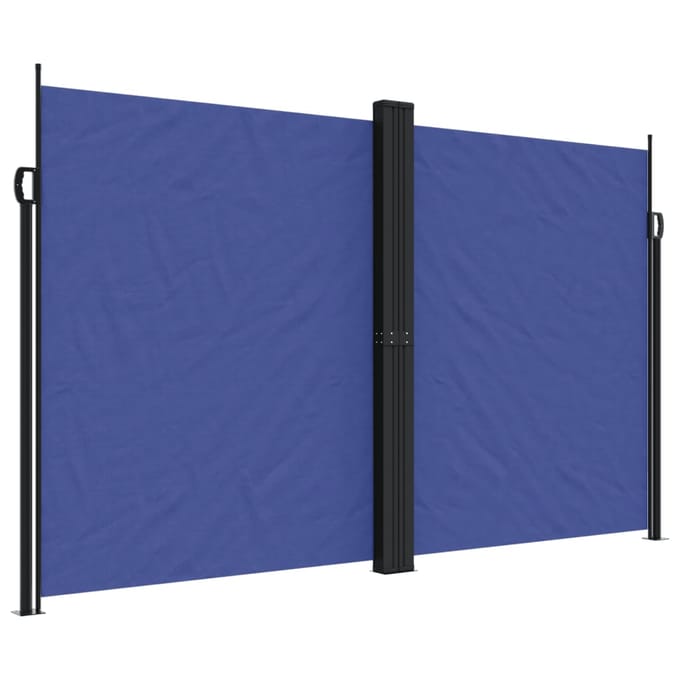 vidaXL - Windscherm - uittrekbaar - 200x1000 - cm - blauw