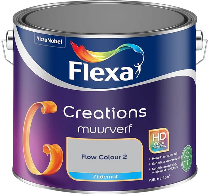Flexa - Creations Muurverf Zijdemat - Flow Colour 2 - Mengverf - 2,5 L