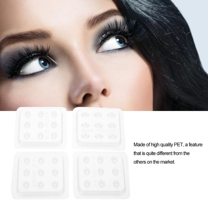 10 Stuks Plastic Valse Wimper Lijm Pakking Wimperverlenging Houder Lijm Pallet white
