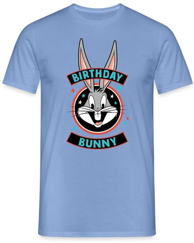 Looney Tunes Bugs Bunny Birthday Bunny T-Shirt Heren