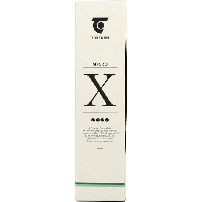 Tretorn Micro X Tennisballen 4-pack Drukloos - Geel