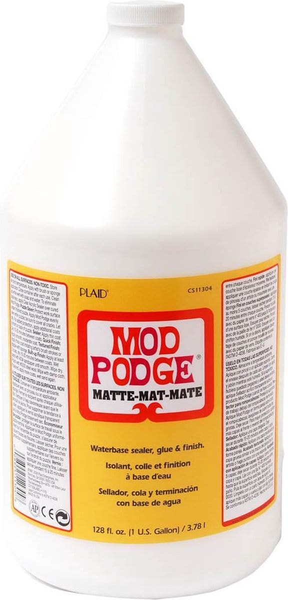 Mod Podge Mat - Lijm vernis en sealer in één - 3,78 l