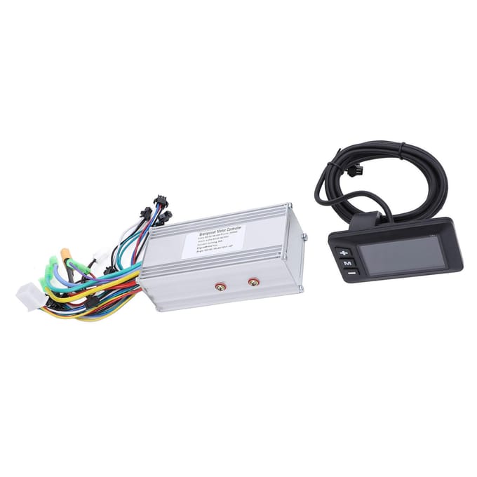 36V 48V 60V 1000W 38A 3 Modi Sinusgolf Controller met LCD Display Elektrische Fiets Borstelloze Motor gray