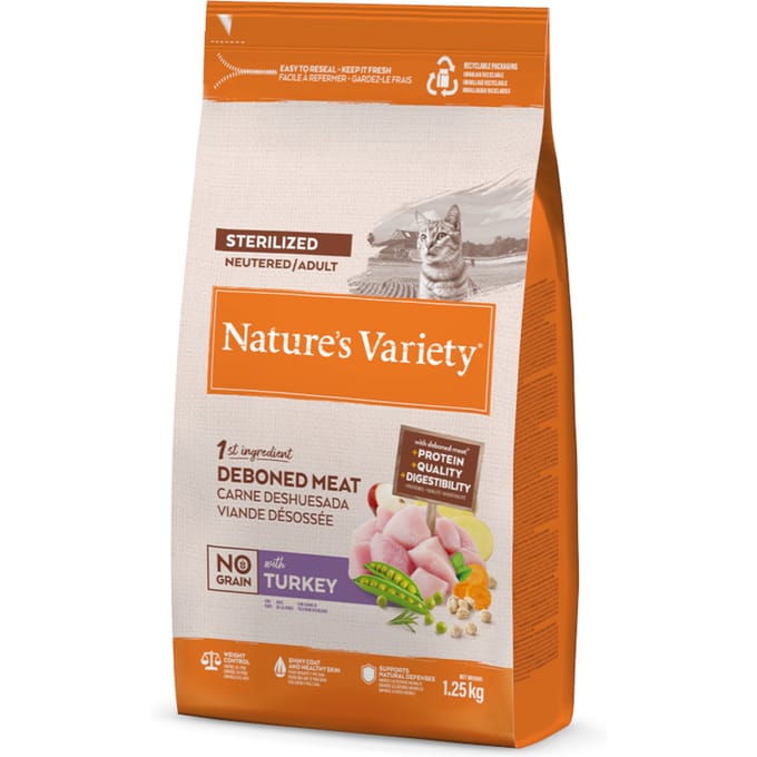 Nature's Variety Original Graanvrij Sterilized Kalkoen - Dubbelpak: 2 x 1,25 kg