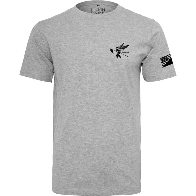 Merchcode Linkin Park - Linkin Park Flag Heren Tshirt - 5XL - Grijs