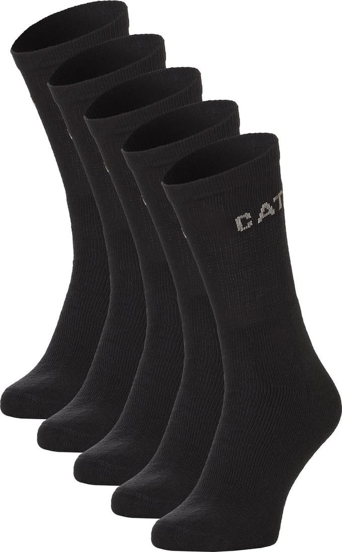 Caterpillar Heren Performance Sportsok Zwart 5-Pack - Maat 46-50